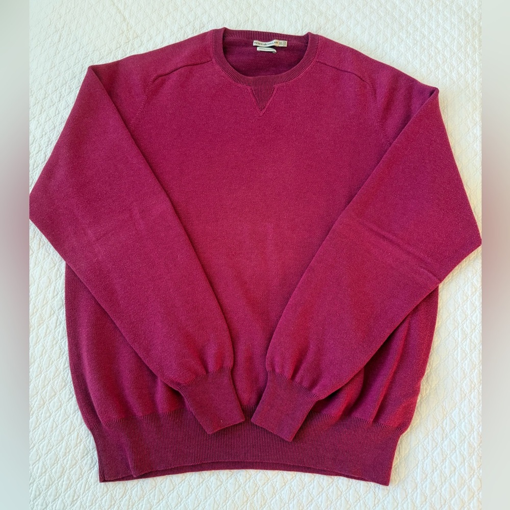 Peter Millar Rich Burgundy Crewneck Sweater